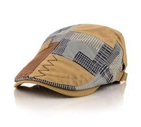 MOACC M Casquette Beret Plate,Chapeaux pour Hommes,Respirant Réglable Lvy Gavroche Casquette, Vintage Newsboy Flat Caps Maille Chapeau