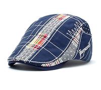 MOACC M Casquette Beret Plate,Chapeaux pour Hommes,Respirant Réglable Lvy Gavroche Casquette, Vintage Newsboy Flat Caps Maille Chapeau