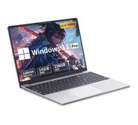 Moacreto 15.6 Inch Laptop, 16GB RAM 512GB SSD Celeron N95, Win11 Pro 1920 x 1080 IPS Full HD Screen, Fingerprint Unlock and Backlit