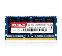 Moaffzey MTXtec Barrette de mémoire RAM DDR3/DDR3L pour ordinateur portable SODIMM PC3-12800 CL11 204 broches 1,35 V/1,5 V 2Rx8 Dual Rank Non-ECC sans tampon Bleu 8 Go