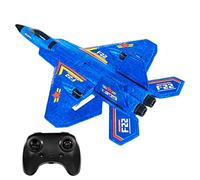 Moageme Avion télécommandé F22, Prêt à Piloter 2.4GHz Avion RC Planeur d'avion à voilure Fixe RC avec Lumière, Planeur d'avion RC EPP résistant aux Chutes Jouets pour Enfants et Débutants