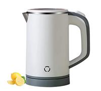 Moageme Bouilloire électrique 800 ML Bouilloire électrique en Acier Inoxydable 600W avec Protection rapicontre l'ébullition et l'ébullition à Sec, Conception à Double Couche, Voyage