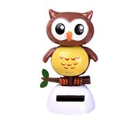 Moageme Jouet Dansant à énergie Solaire en Chouette à Danser Solaire Figurine Solaire pour Voiture, Jouet Balançoire Solaire - pour Fête Voiture Tableau Bord Décoration