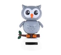 Moageme Jouet Dansant à énergie Solaire en Chouette à Danser Solaire Figurine Solaire pour Voiture, Jouet Balançoire Solaire - pour Fête Voiture Tableau Bord Décoration