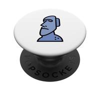 Moai Head Chili île de Pâques PopSockets PopGrip Adhésif
