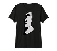 Moai Head Chili île de Pâques T-Shirt Haut de Gamme