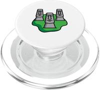 Moai Head Île de Pâques Chili PopSockets PopGrip pour MagSafe