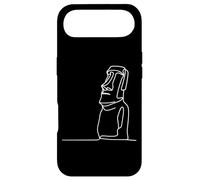 Moai Statue Line Art Île de Pâques Dessin Coque pour iPhone Air