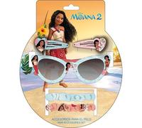 Moana 2 Lunettes de soleil pour enfants avec clips, élastiques et personnages Disney