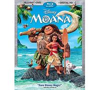 Moana – Auli'i Cravalho, Dwayne Johnson, Rachel House – Blu-ray + DVD – Pack 2 (USA)