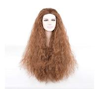 Moana Cosplay perruques princesse Cosplay longs bouclés brun foncé résistant à la chaleur cheveux synthétiques Halloween fête Costume jeu de rôle perruques marron