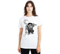 Moana - T-shirt motif Vaiana et Maui motif/style croquis - Femme (TV25129)