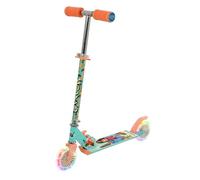 Moana Trottinette pour Enfants Filles et garçons, Pliable, à 2 Roues, Trottinette pour garçons et Filles, Trottinette Lumineuse réglable, Roues Lumineuses - 58 x 30 x 80 cm