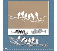 Moares Dies De Decoupe Scrapbooking,Scrapbooking Dies,Six Oiseaux m¨¦tal Coupe Die Bricolage Artisanat Scrapbook gaufrage Papier Carte Pochoir Moule