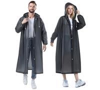 MOAZIFI Lot de 2 vestes de pluie imperméables pour femme - Poncho de pluie léger et unisexe - Cape de pluie pour festival, extérieur, camping, randonnée, cyclisme - Poncho de pluie imperméable avec