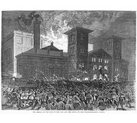 Mob Attacking Jail Na Mob Colère Sur Un Verdict Du Jury De Manslaughter In A Notorious Murder Trial Storms The Cincinnati Ohio Jail And Lights The SuperintendentS Office On Fire On 28 Mars 1884 Wood
