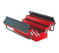 MOB Boîte à Outils Métallique 5 Compartiments 530 x 200 x 200 mm - Coffre de Rangement pour Outils Manuels et Accessoires