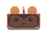 Mob - Enceinte Adorable - Baffle Bluetooth Puissante dotée de 3+3W (2 Drivers), d’Un Micro et d’Un Mode stéréo - 3 à 5 Heures d'autonomie (Singe)