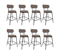 MOB-IN Chaises Celeste îlot Bar métal Tissu Velours côtelé H65cm
