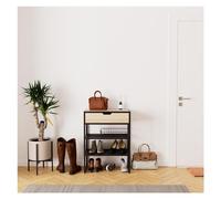 MOB-IN Console d'entrée Rangement Chaussures Bois et métal 60x80cm