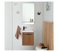 MOB-IN Ensemble Lave-Mains Suspendu Nevada avec Miroir Tablette