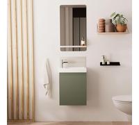 MOB-IN Ensemble Lave-Mains Vert + Miroir Lisa