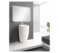 MOB-IN Lavabo Colonne Totem Céramique Blanche H85 Boston