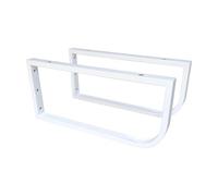 MOB-IN Lot de 2 équerres de Fixation Porte-Serviettes pour Plan de Travail