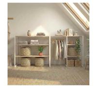 MOB-IN Lot de 2 portants vêtements sous combles KADRA modulables 200x85cm