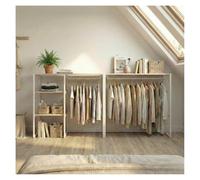 MOB-IN Lot de 2 portants vêtements sous combles KADRA modulables 200x85cm