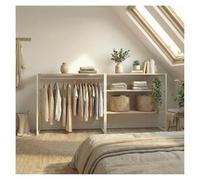 MOB-IN Lot de 2 portants vêtements sous combles KADRA modulables 200x85cm