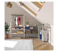 MOB-IN Lot de 4 portants vêtements sous combles modulables KADRA