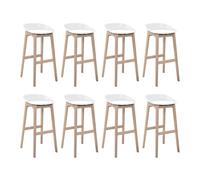 MOB-IN Lot de tabourets de Bar en Bois 65cm Riva
