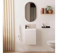 MOB-IN Meuble Lave-Mains Lisa + Miroir Ovale