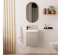 MOB-IN Meuble Lave-Mains Lisa + Miroir Ovale