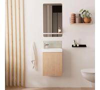 MOB-IN Meuble Lave-Mains Lisa + Miroir Tablette