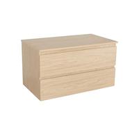 MOB-IN Meuble Simple Vasque Sorrento décor chêne 80 cm