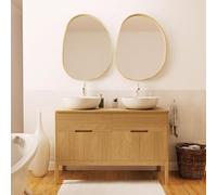 MOB-IN Meuble Vasque + Robinet + Miroir Alaska