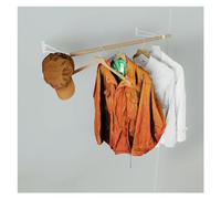 MOB-IN Penderie Murale Bois et métal Blanc 100cm