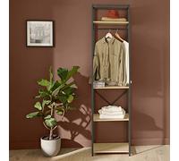 MOB-IN Portant vêtements en Bois et métal L50 x H200cm June Noir