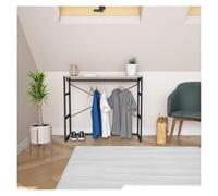 MOB-IN Portant vêtements sous combles Noir KADRA penderie L100 x H85 cm