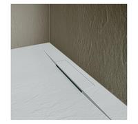 MOB-IN Receveur de douche ONA aspect pierre extra-plat gris clair