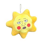 Mob Kageyama Shigeo Porte-clés en peluche douce Reigen Arataka | Poupée en peluche abstraite de 10 cm, pendentif cartable de dessin animé, cadeau pour les fans
