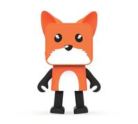 MOB Dancing Animals Renard - Haut-parleur - pour utilisation mobile - sans fil - Bluetooth - 3 Watt Noir, Rouge, Blanc, Blanc, Rouge, Noir G