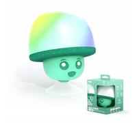BigBen Enceinte sans fil Mega Mush – Bluetooth, étanche, ventouse, lumières LED, son puissant – Vert