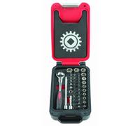 MOB Outillage 9416046101 Coffret de Cliquet Rotatif 1/4'' 46 pièces