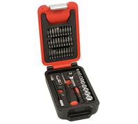 Coffret box 1/4" 6 pans avec cliquet rond - 46 pièces MOB