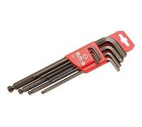 Peddinghaus Étui 9 clés mâles longues sphériques 6 pans CRV 1,5–10 mm MOB-9061010101