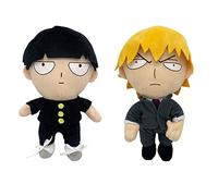 Mob Psycho 100 Lot de 2 coussins en peluche douce Anime Kageyama Shigeo Coussin de décoration de canapé Objet de collection