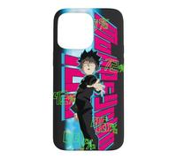 Mob Psycho 100 Pose with Neon Emotion Gauge Anime Coque pour iPhone 15 Pro Max